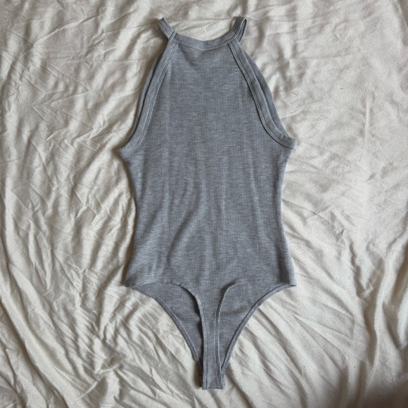 American Eagle AE Waffle High Neck Bodysuit - Picture 3 of 7